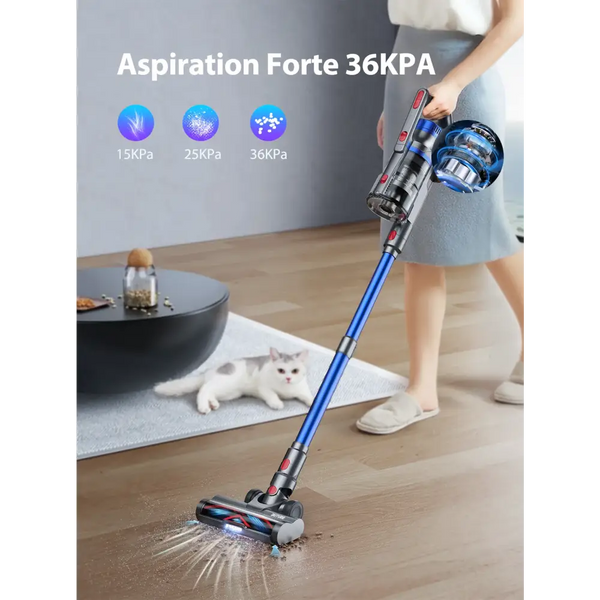 Aspirateur Balai Sans Fil JR500 Puissant 33KPa Extensible